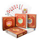 Hengxi Gyt Plastikspielkarten doppelseitige matte PVC-Anti-Falt-Waschmaschinen-Gold-Kunst-Poker verdickte Verschleiß-resistente High-End-Brücke GYT688 Blue One (6 Paare)