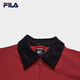 FILA Official Men's Cotton Clothes 2026 Spring New Style Fashionable Casual Comfortable Classic Jacket Warm Jacket Teeth Maroon-WI M 170/92A/M