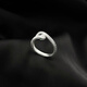 Mansheng 999 Pure Silver Exquisite Little Spirit Snake Index Finger Open Ring Women's Ring Personalized Fingertip Accessory Tail Ring Niche Design Spirit Snake Ring 999 Pure Silver