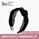 She s Qianzi classic organza headband for women, craftsmanship, crystal temperament, commuting, romantic headband, hairpin, hair accessory, birthday gift, versatile dark black G0