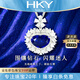 HEEKAIYI Royal Sapphire Necklace Women's Diamond Pendant Luxury Jewelry Chinese Valentine's Day Birthday Gift for Wife and Girlfriend <Supports Re-inspection> 2.98 carat pendant + 18K gold chain