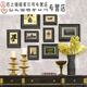Photo wall photo frame wall combined living room and dining room picture frame retro background wall hanging set 6196-1 area 178x72cm