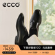ECCO Leather Shoes for Men, Business Men's Shoes, Formal Leather Shoes, Men's Glossy Leather Shoes, Derby Shoes, Melbourne 621634 HL HL Black/Magnetic Gray 62163450839 42 The size is too large