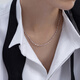 Lukfook Jewelry Platinum 950 Flash Chain Fashionable Platinum Necklace Clavicle Chain Plain Chain Price L04P0025DS 6.57 grams (including labor cost 1025 yuan)