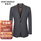 Angel Bird wool suit (single top) men's formal suit jacket EBB243238U volcanic ash plaid 46B