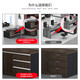 Office furniture boss desk office desk modern simple executive desk supervisor desk manager desk president desk work desk 1.8 meters luxury double cabinet (with color card)