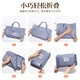 Hahainiao Foldable Travel Bag Women's Extra Large Capacity Gym Bag Lightweight Maternity Bag Storage Bag Double Layer Storage Bag - Gray
