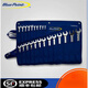Solid Sapphire Blue Dot Tools 23-piece Plum Blossom Open Dual-Purpose Wrench Set Glasses Wrench Auto Repair Machine Repair Dumb Wrench