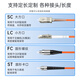 SK-LINK 光纤跳线 LC-LC千兆多模双芯UPC光纤线机房收发器OM2尾纤50/125um低烟无卤2米 SK-TX1GMM-2LCLC2M