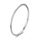 Wanfulong commuting matching丨PT950 platinum simple and fashionable smooth plain ring platinum bracelet 2025 new style gift for girlfriend 9.07g, fashionable smooth plain platinum bracelet 58cm