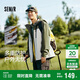 Semir three-proof jacket men's outdoor color-blocked windproof jacket mountaineering camping hiking autumn hooded top 101524108105
