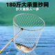 New stainless steel fishing net telescopic pole fishing net folding net head anti-hanging thick super hard large object fishing gear ultra thick super solid super hard fishing net large and small eye double net 1.8m