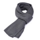 Scarf men's winter high-end solid color warm men's wool knitted scarf winter women's neck scarf hot sale in stock black 160-180cm