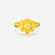 Saturday blessing heart-to-heart gold ring women's pure gold birthday gift price AA012637 Huokou No. 13, about 3.4g