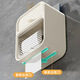 Shantou Lincun paper drawer double-layer tissue box paper drawer bathroom toilet paper storage box punch-free waterproof toilet wall-mounted roll paper dark green (waterproof and dustproof with paper shaft)