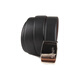 COACH New Year gift double-sided two-color smooth buckle belt for men black/belt for men black/width 2.8 black F basic packaging-no box