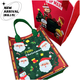Christmas cartoon non-woven gift bag handbag Christmas green