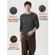 Men's sweater base layer winter knitted sweater Qiji red inner wool sweater top pure wool sweater men's warm winter black gray regular XL 180/96A