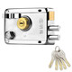 式 玥 outer door lock old-style anti-theft door lock door wooden door iron door lock dual insurance lock 750C-698 left with edges