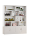 Yusenyi wine cabinet display cabinet home living room entrance cabinet simple modern storage rack floor cabinet wall partition cabinet wine rack cabinet door type thickened plate warm white 140*2