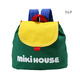 MIKIHOUSE children's accessories logo baby backpack for children, baby bags, direct mail from Japan Indigo Blue (33) F(W19 H16 D9cm)