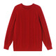 LUSON Chen Dazhu boys and girls sweater parent-child wear autumn and winter 2026 new children's New Year red sweater