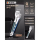 Chuangjingxin selects German Seiko kitchen clips food clips barbecue clips 316 stainless steel steak clips household anti-scalding bread-burning grade 316L24cm anti-scalding and anti-slip design