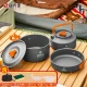 Shangbaijia Outdoor Pot Set Pot Self-driving Picnic Cookware Portable Pot Barbecue Kettle Picnic Pot Field Tableware Set