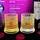 Tianche Luminous Artificial Blowing Decompression Rotating Crystal Cup Rotating Whiskey Cup High-end Brandy Glass Wine Glass Cut Flower Rotating Cup (Blu-ray Version) Single Pack