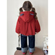 Disney Down Jacket Girls' Velvet Jacket Winter New Style Baby Warm Cotton Clothes Street Winter Clothes Children's Thickened Cotton Cotton Cotton Style Navy Blue Jacket Velvet Thickened 90 cm