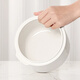 WCZ quality same style ceramic white porcelain water-proof stew pot bird's nest household soup cup binaural dessert BB nutrition cup electric rice cooker black brown 0.35L stew pot + lid