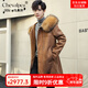 CHEVALPES international first-line brand 2025 new style parka men's fur all-in-one mid-length leather jacket wool lining fur outer brown L