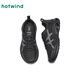 Hotwind shopping mall same style thick-soled casual shoes for women 2026 spring new outdoor sports women's shoes versatile running shoes 01 black 36