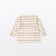 MUJI baby Tianzhu weaving round neck long-sleeved T-shirt bottoming shirt children's clothing spring 26 primary color pattern 90 /52A