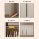 Wardrobe solid wood household bedroom door cabinet large wardrobe cream light luxury simple large simple wardrobe assembly three door single cabinet master installation