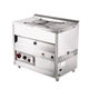 Gas fryer commercial stall gas fully automatic temperature control fried dough stick machine fried chicken steak liquefied gas electric fryer 1 inch luxury enlarged 40 type long 84 wide 510 high 790 flip model