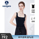 Navigare意大利小帆船女士吊带衫百搭背心夏季无袖内搭修身针织打底衫女 暗夜黑/白 XL