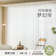 Dream Curtain Internet Celebrity Vertical Venetian Blinds Living Room Balcony Atmospheric Floor Curtains Vertical Venetian Blinds Smart Electric Curtains White Semi-Blackout Width 4 Meters Each Motor