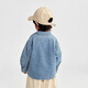 BALABALA Shopping mall same style baby shirt long sleeve denim jacket boys top 2025 new autumn clothing denim light blue 88101 90