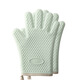 OUOETY anti-scalding gloves, insulated and thickened silicone kitchen oven special baking, high temperature resistant, non-slip, anti-heat, microwave oven baking, five-layer thickened commercial model, extended, 2 pack, no Specifications