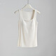 Autumn and winter wool Mayabi thermal vest for women with breast pads, wide shoulder suspender top, slim bottoming, can be worn inside and outside, coconut milk white M (recommended 80-100Jin Jin equals 0.5kg