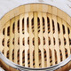 Shantou Lincun commercial dim sum steamer bamboo steamer steamer steamer rice basket stainless steel edge steamer grid Cantonese style morning tea restaurant steamer lid 19.5cm