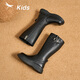 Red Dragonfly Children's Shoes Girls 2025 Winter Children's Cotton Shoes Leather Boots Black High Boots Q54BM073 Black 35