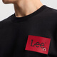 Lee Shopping Mall Same Style 26 Years Standard Edition Round Neck Year of the Horse New Year Limited Men's Leather Patch Sweatshirt Red Trendy Black XL