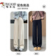 Woodpecker goose down trousers for women's outer wear 2026 winter new wide-leg straight pants, cold-proof and warm at minus 40 degrees in the northeast, light and beige for small people (recommended under 155CM) thin M 100-110Jin Jin is equal to 0.5 kg