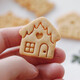 Fantasy Mini Cute Christmas Gingerbread House Cookie Mold Snowman Christmas Tree Snowflake Hamster Pet Snack Tool Chubby Snowman