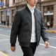 Scarecrow (MEXICAN) Men's Lightweight Down Jacket Autumn and Winter Thickened Warm Short Down Jacket Baseball Collar 2026 Winter Dad Clothes Haze Blue 3XL 148-165Jin Jin is equal to 0.5 kg