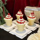 Yusenyi ice cream large cone cup Christmas cake box decoration strawberry mousse dessert packaging box baking packaging box 5 pieces 5 sets of boxes (with lid) see picture