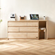 Quanyou Home Six-drawer cabinet drawer storage cabinet log style furniture storage cabinet bedroom dresser integrated storage cabinet