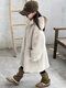 BALA is suitable for autumn and winter new children's fur coat imitation mink fur all-in-one coat for girls, middle and large children, milk tea color 110, recommended height is about 105CM